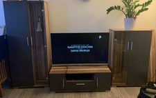 TV Unit Brown  Living Room Set Stand Display Cabinets Cupboards