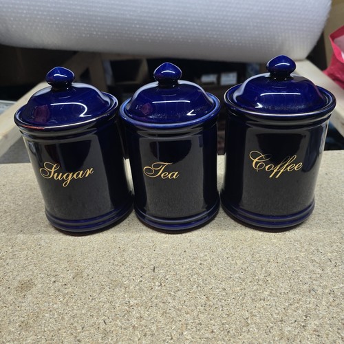 Vintage cobalt blue ceramic - cobalt,
