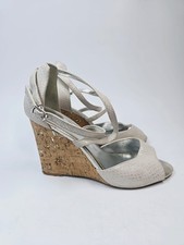 Dune Snakeskin Wedge Sandals