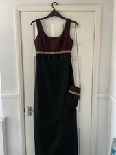 Vintage 1990 Gina Bacconi Dress And Matching Bag Size 10