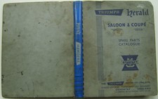 Triumph Herald Saloon & Coupe  Illustrated Spare Parts Catalogue No. 508073