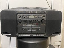Vintage SHARP WQ-CH800 Boombox 5 CD Changer Ghetto Blaster FULLY WORKING ##