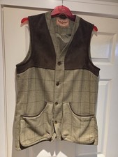 Schoffel Tweed Waistcoat Gilet Mens Size 42