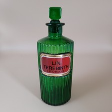 Antique green glass - green,