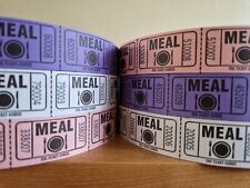 Meal Tokens Voucher Party Event Celebration Dinner Food Craft Concert Pub FOLDED