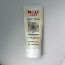 Burt's Bees 99.9% Natural Cleanser Soap Bark&Chamomile Deep Cleansing Cream-used