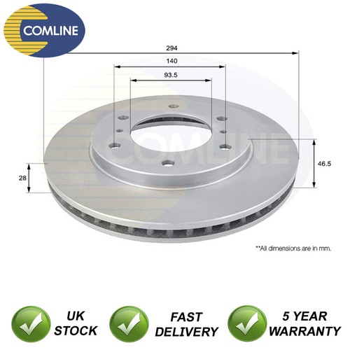 Brake disc front - disc, fits