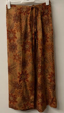 Long Vintage Wrap Style Skirt Rust Orange  Size 6 Bohemian Boho Gypsy Retro Work