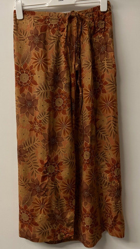 Long vintage wrap style skirt - wrap,