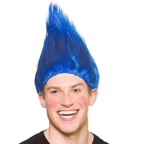 Blue troll wig trolls fancy - trolls,