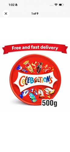 Celebrations chocolate tub - celebrations,