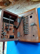 TO BE UPDATED - Vintage / Antique Wood Brass French Telephone & Box