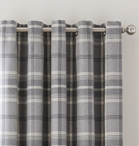 Dunelm highland check dove - dunelm,