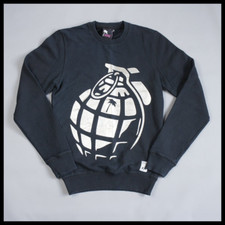 Trainer Spotter - Small - Y2K 00s Vintage Grenade Sweatshirt Black Palm Cotton