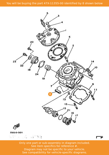 Yamaha seal cylinder - seal,, 1