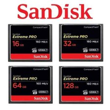 SanDisk Extreme Pro Compact Flash Memory Card 16 GB 32GB 64GB 128GB 160 MB/s