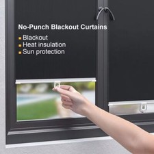 Black roller blinds - black,