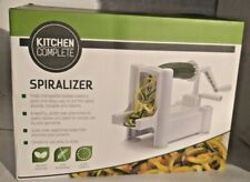 KITCHEN CRAFT COMPLETE SPIRALIZER -MANUAL 3 CHANGEABLE BLADES- RIBBONS SPIRALS