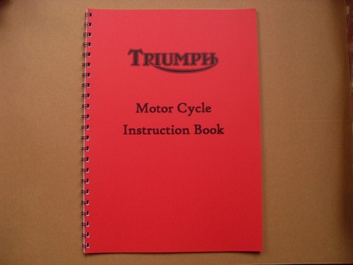 Triumph instruction book - instruction,
