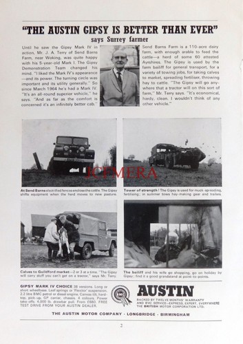 Bmc austin gipsy 4wd - bmc,
