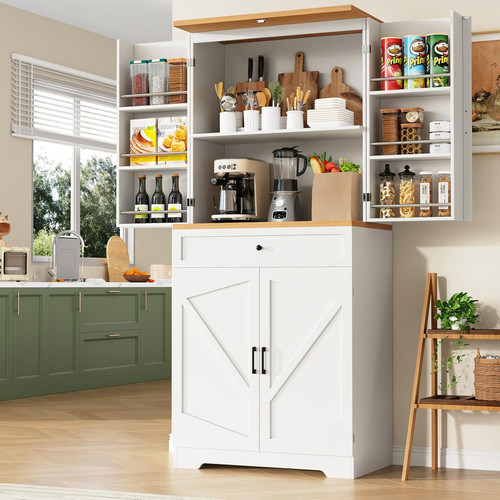 Tall kitchen cabinet - kitchen,
