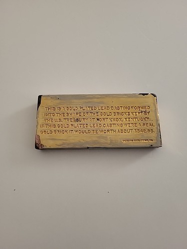 Gold plated lead casting - gold,