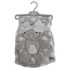 Snuggle Baby Baby Boys/Girls Polka-Dot Elephant Wrap75cm x 100cm Grey/White  BAB