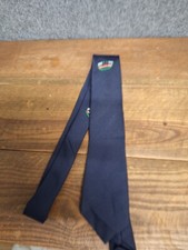 Unbranded Navy Blue Midland Hill Climb Championship Logo Neck Tie