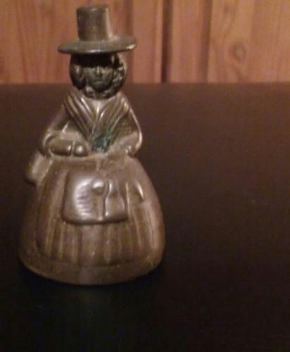 Vintage welsh lady brass bell - welsh,