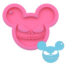 Mickey Mouse Silicone Mold Pendant Keychain Epoxy Resin Casting Mould Halloween