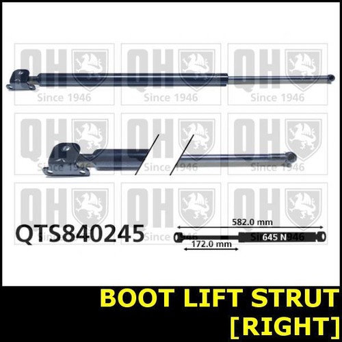 Boot gas strut tailgate rear - boot,