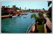 Long Beach CA Postcard Naples