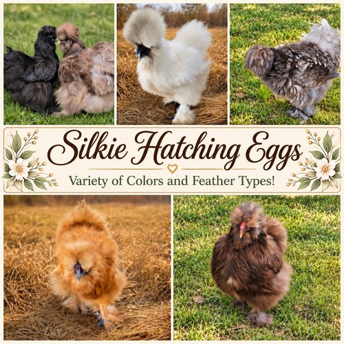 Silkie fertile hatching - silkie,