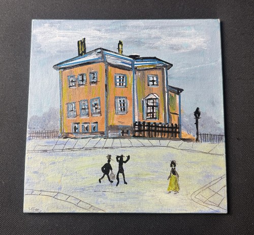 Original signed acrylic - original,