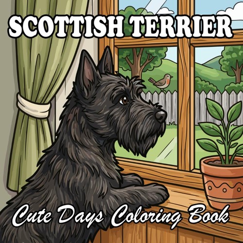 Scottish terrier coloring - scottish,
