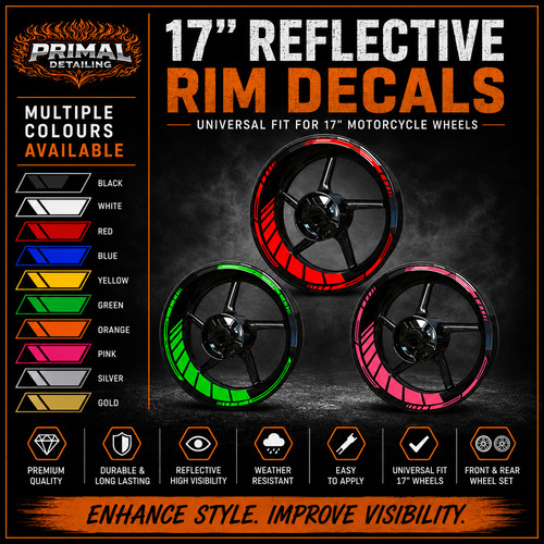 Motorcycle rim decals - motorcycle,