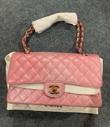 Chanel pink quilted - flap, bag