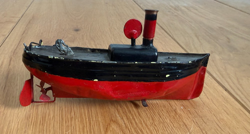 Vintage tinplate steam - tinplate, liner