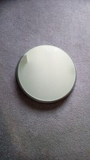 Premier Athena Discus Round Wall Mirror Silver Finish Slim Frame Home Decoration
