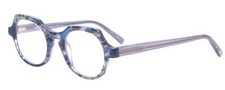 Calabria EB Heda Letus Round Reading Glasses +7.00 Blue Pearl Silver Grey Marble