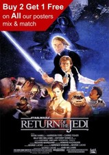 Star Wars Episode VI Return Of The Jedi Movie Poster A5 A4 A3 A2 A1