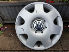 One Genuine Volkswagen Polo 14" Wheel Trim Hub Cap x1 VW