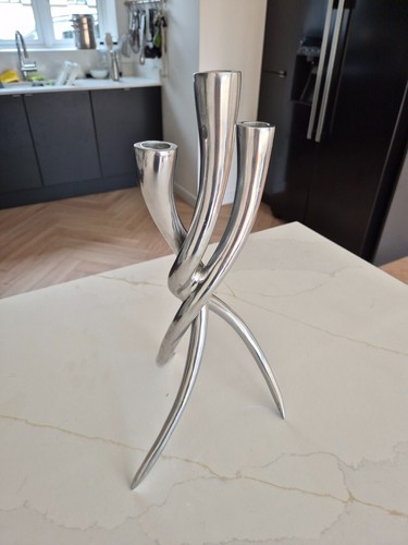 Cast metal candlestick - cast,