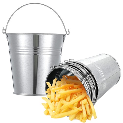 Chip basket galvanised bucket - chip,