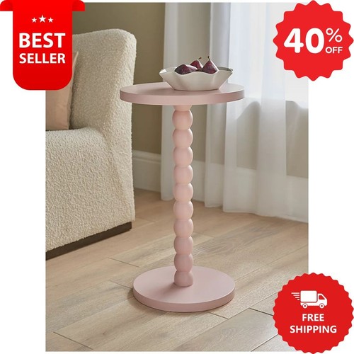 Bobbin side table wooden - side, spool