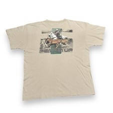 Mens Vintage Wrangler Western T Shirt XXL Beige Pen ‘em Up Graphic