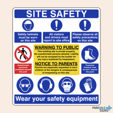Construction Site Safety Signs (Site Safety)