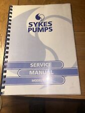 sykes Gp80 diesel site pump Service Manual * We Print 4 U *