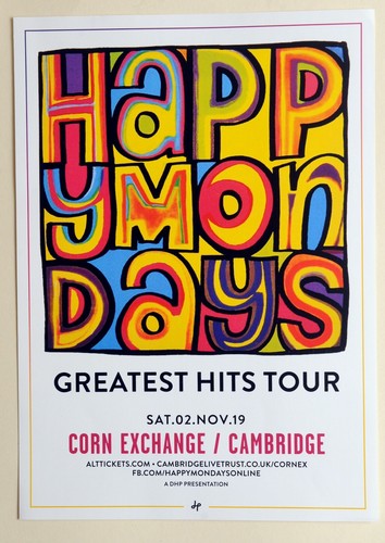 Happy mondays small poster - happy, a4