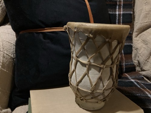 Handmadeafrican clay drum - handmadeafrican,